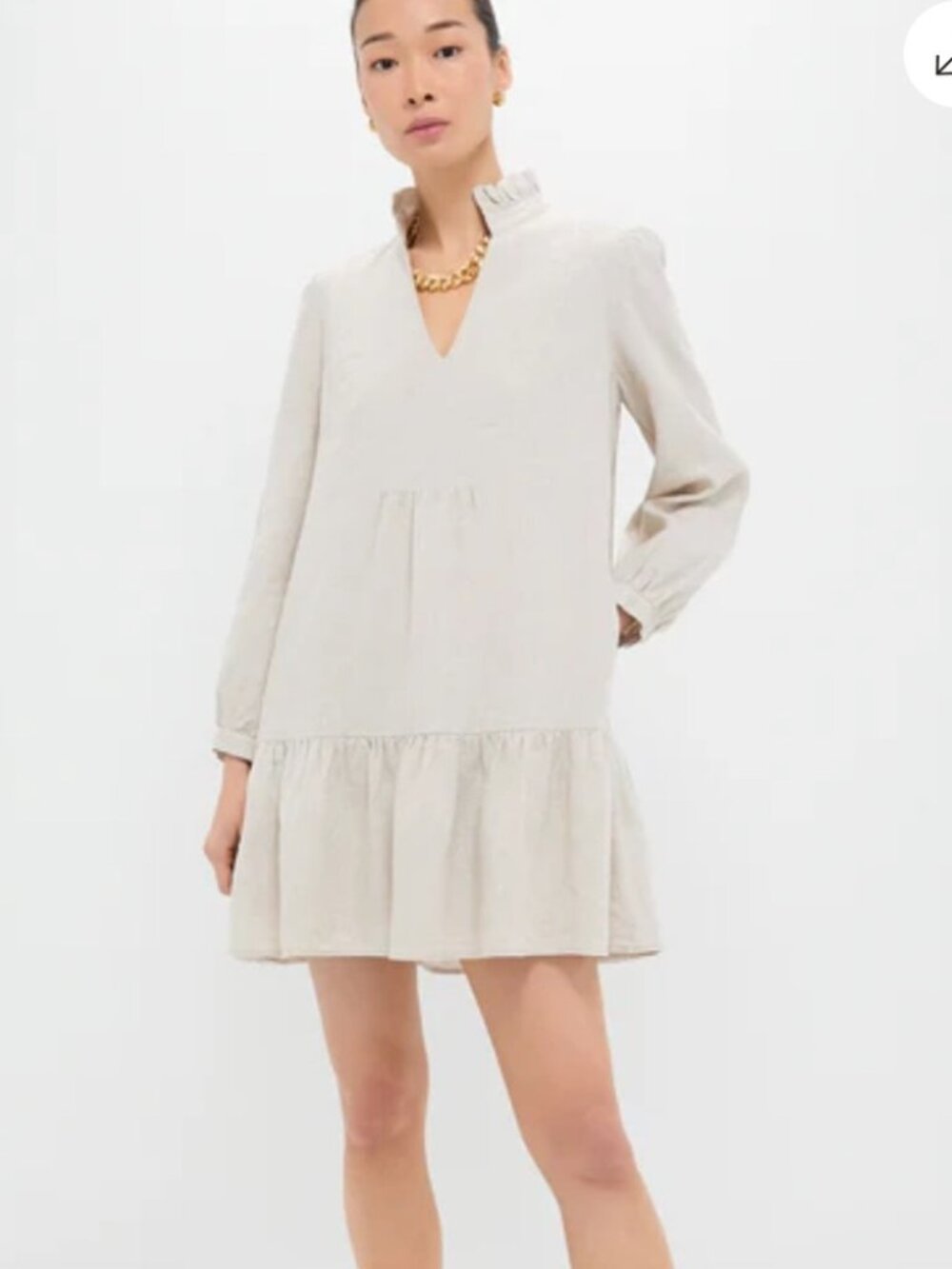 Tuckernuck Stone Linen Palmerston Dress